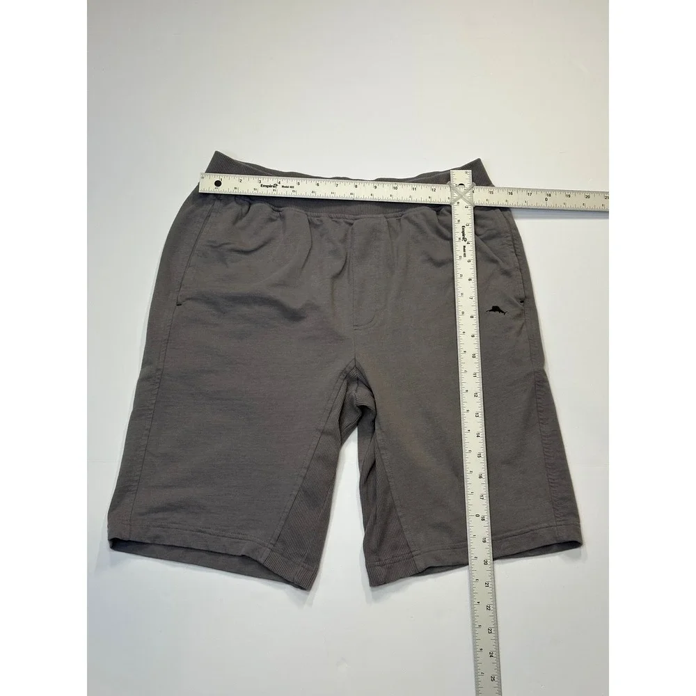 Tommy Bahama Dude Isle Pull On Shorts Mens Medium Charcoal Grey Athletic Casual